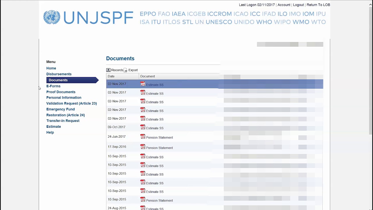 MSS Estimates